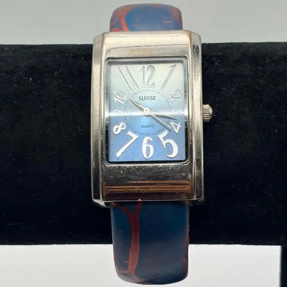 Silver & Blue Sussie Cuff Watch